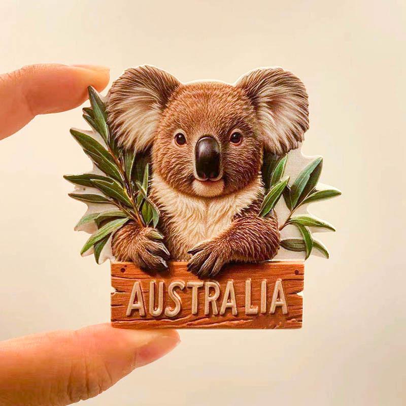 Sydney Opera House & Koala Souvenir Fridge Magnet - Australian Gift