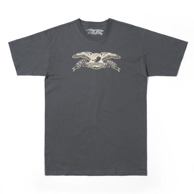 Antihieolo Basic Eagle S/S T-Shirt - Charcoal/Cream 51020080Az