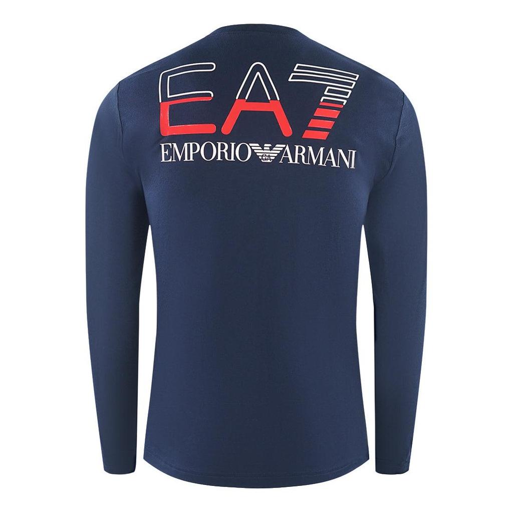 Emporio Armani EA7 Unisex Adult Back Logo Long-Sleeved T-Shirt