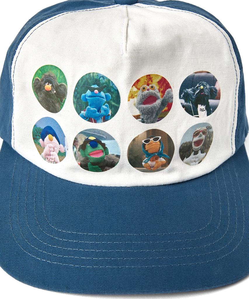 YESEYESEE Kidding Heads Cap Blue