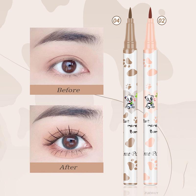 1 stücke Liegen Seidenraupe Eyeliner Stift Tee Braun Flüssigkeit Lidschatten Bleistift Glatt Schnell trocknend Kosmetik Kühe Augen Make-Up schönheit Werkzeuge