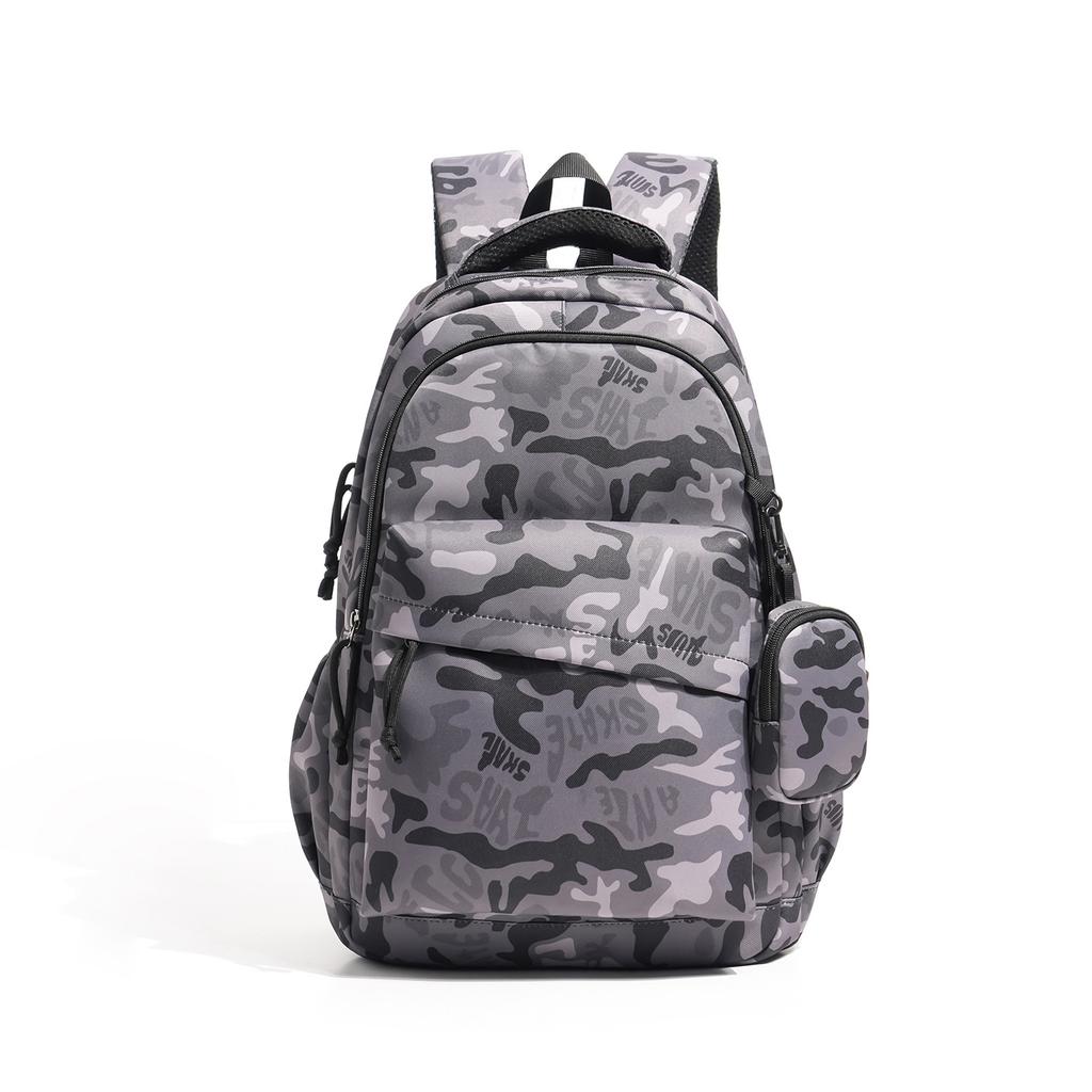 Schoolbag Classic Camouflage Schoolbag Female New Leopard Print College Student Light Leisure Travel Backpack Large Capacity Backpack Versatile
