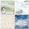24 Sheets Christmas Snowman Deer Craft Paper Pads Cutting Dies Art Background Origami Scrapbooking Card Making