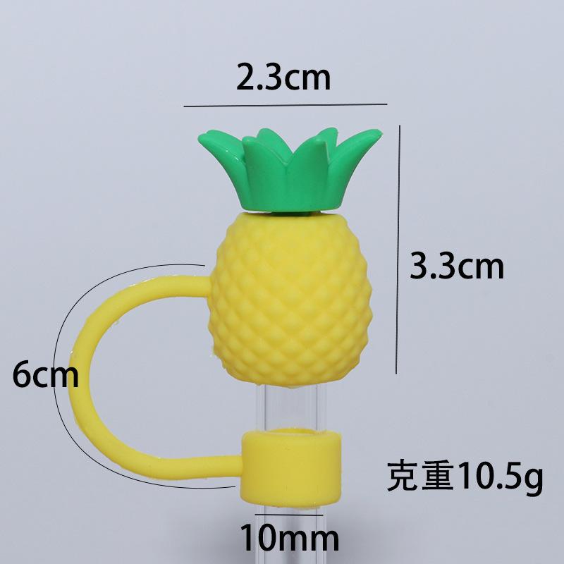 

Silicone Fruit Straw Topper for Stanley 30&40 Oz Tumbler Cute Straw Caps Covers Cup Mug Accessories Reusable Spill-Proof Plug