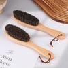 1PCS Soft Horsehair Laundry Cleaning Brush Anti-Static Cleaning Care Brush  Horse Hair Brush Wooden Handle Shoe Polish Brush