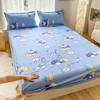 360° Waterproof Cartoon Fitted Sheet Only(no Pillowcase) Elastic Band Around Mattress Cover King Size Bed Cover
