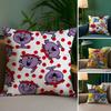 Mr. Men and L-Little Miss Pillow Case Plush Fabric Soft Double Sided Print Home Sofa High Quality Cushion Cover Throw