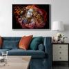 Indian Couple Krishna and Radha Art Canvas Paintings Morden Posters Prints Wall Art Picture for Living Room Wall Decor Cuadros