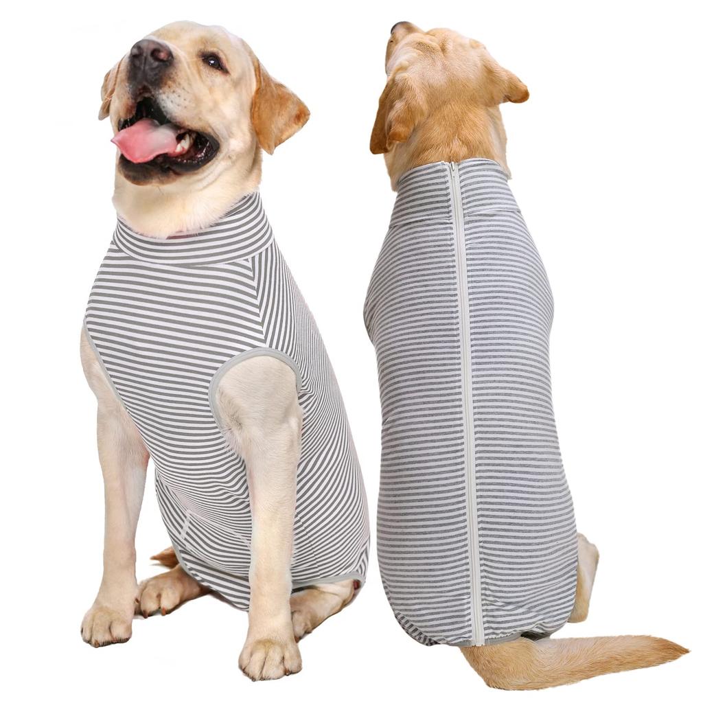 KUVEELA PET Clothes for Clothes for Cover Protective Nursing Skin Large Medium Dogs Stripe Post-surgery Dogs, Post-surgery Dogs, Post-surgery Wear,