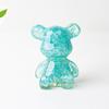 Crystal Resin Bear Sitting Figurine For Home Office Decor Gift For Friends