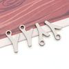 Stainless Steel 26 English Letter Pendant Charm for DIY Bracelets and Necklaces