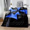 Biochemical Umbrella Printed Blanket Kids Warm Blanket Flannel Soft and Comfortable Blanket Home Travel Bedding Gift