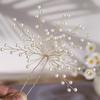 Pearl Flower Hairpin for Aesthetic Bridal Updos and Seaside Weddings