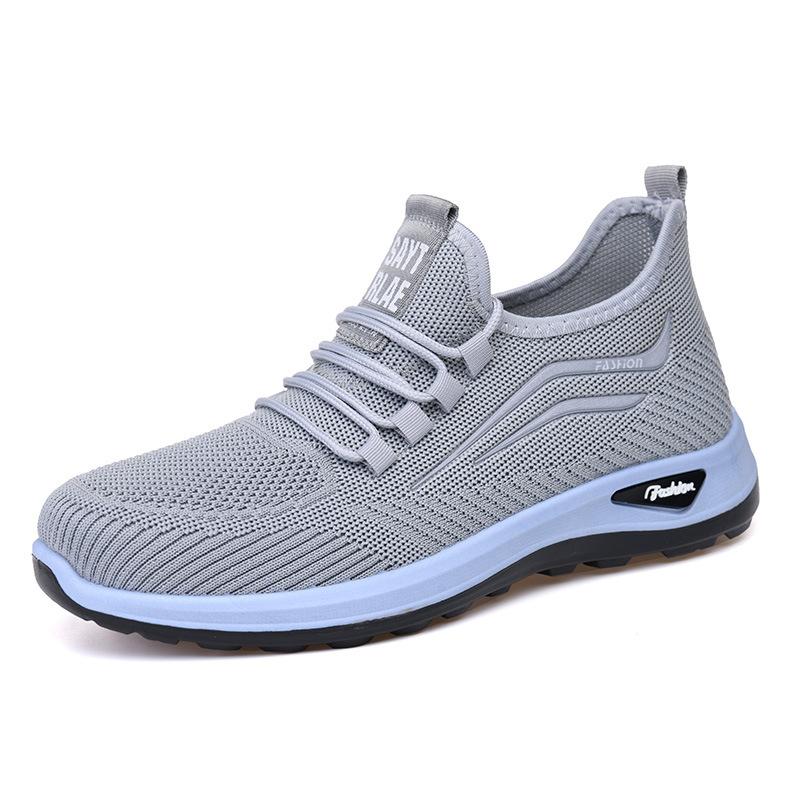 Sneakers a Rete Lavorate Unisex Taglie Forti, Nuove Scarpe da Passeggio Traspiranti con Suola Morbida, Scarpe Casual Leggere per Mezza Età e Anziani, Uomini e Donne