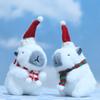 Christmas Capybaras Plush Toy Keychain Soft Doll Pendant Soft Hanging Ornament Suitable for Car Keys and Backpack Decors