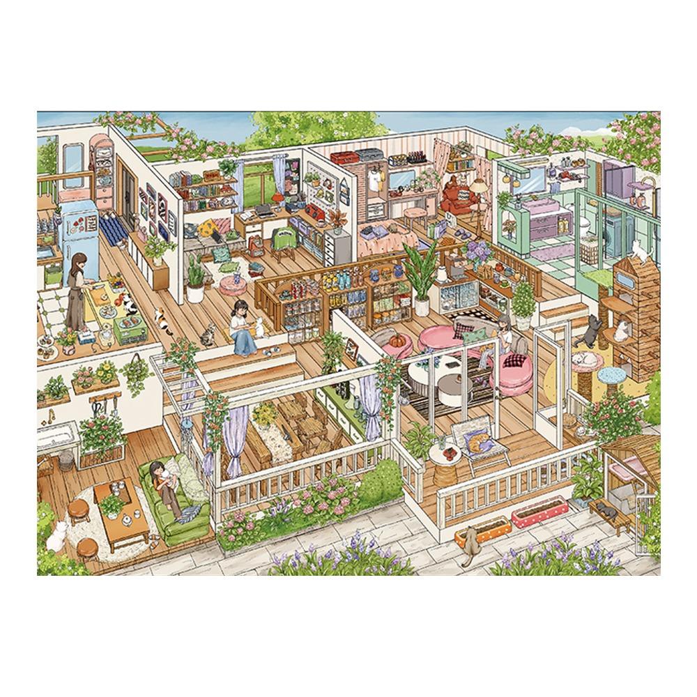 Self Adhesive Miniature Scene Sticker Set Waterproof 3D Street View Stickers