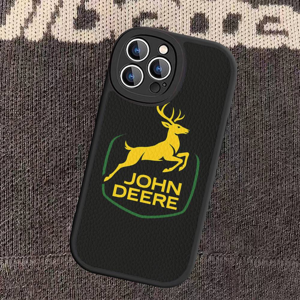 

Green J-John Truck D-Deeres Phone Case For IPhone 11 12 13 14 15 16 Pro Max Plus Leather Cover 12 pro max