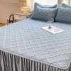 Solid Anti Slip Cotton Bed Skirt Modern Minimalist Fitted Sheets Bed Covers Large Skirt Skin Friendly Bedspread
