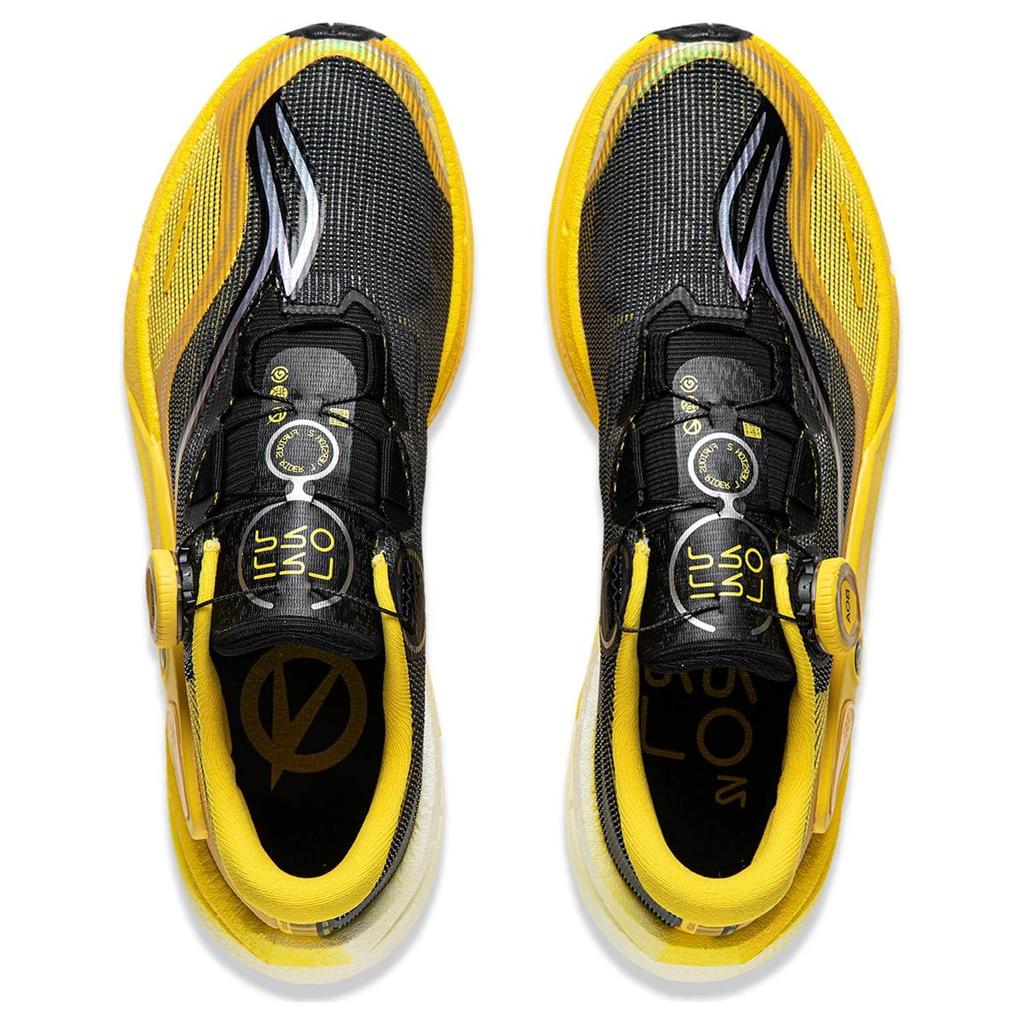 New LINING Furious Rider 7.0 PRO V2 Running Shoes Men's Low Top Black/Lemon ARZU001-15