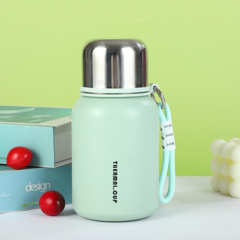 450ml 316 Stainless Steel Insulated Water Bottle with Lanyard, Leakproof Flask for Outdoor & Daily Use