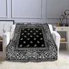 Bohemian Style Boho Bandana Sofa Blankets for Beds Super Soft Warm Blanket Cover Flannel Throw Blanket Flannel Blanket Home Gift#(1)