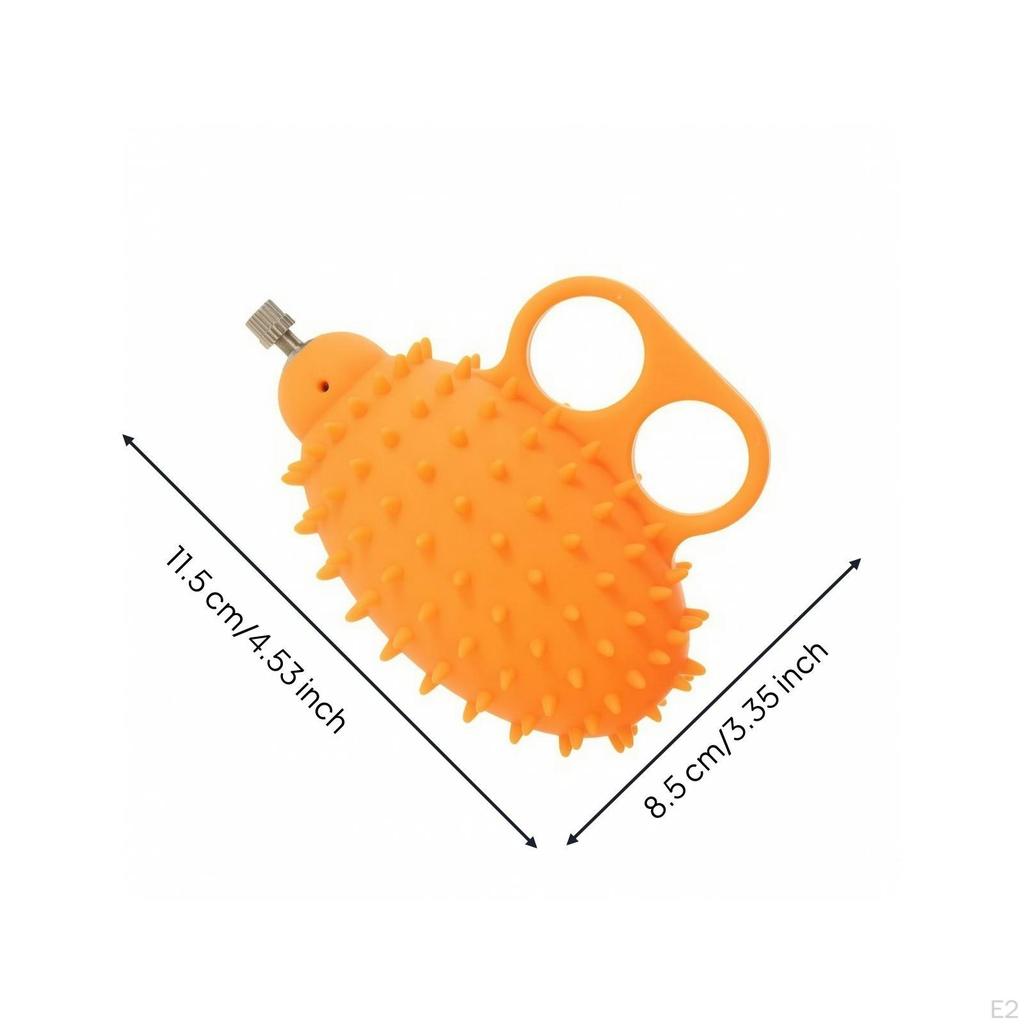 NonSlip Adjustable Grip Ball | Textured Massage Bumps, Soft Silicone Body, with Finger