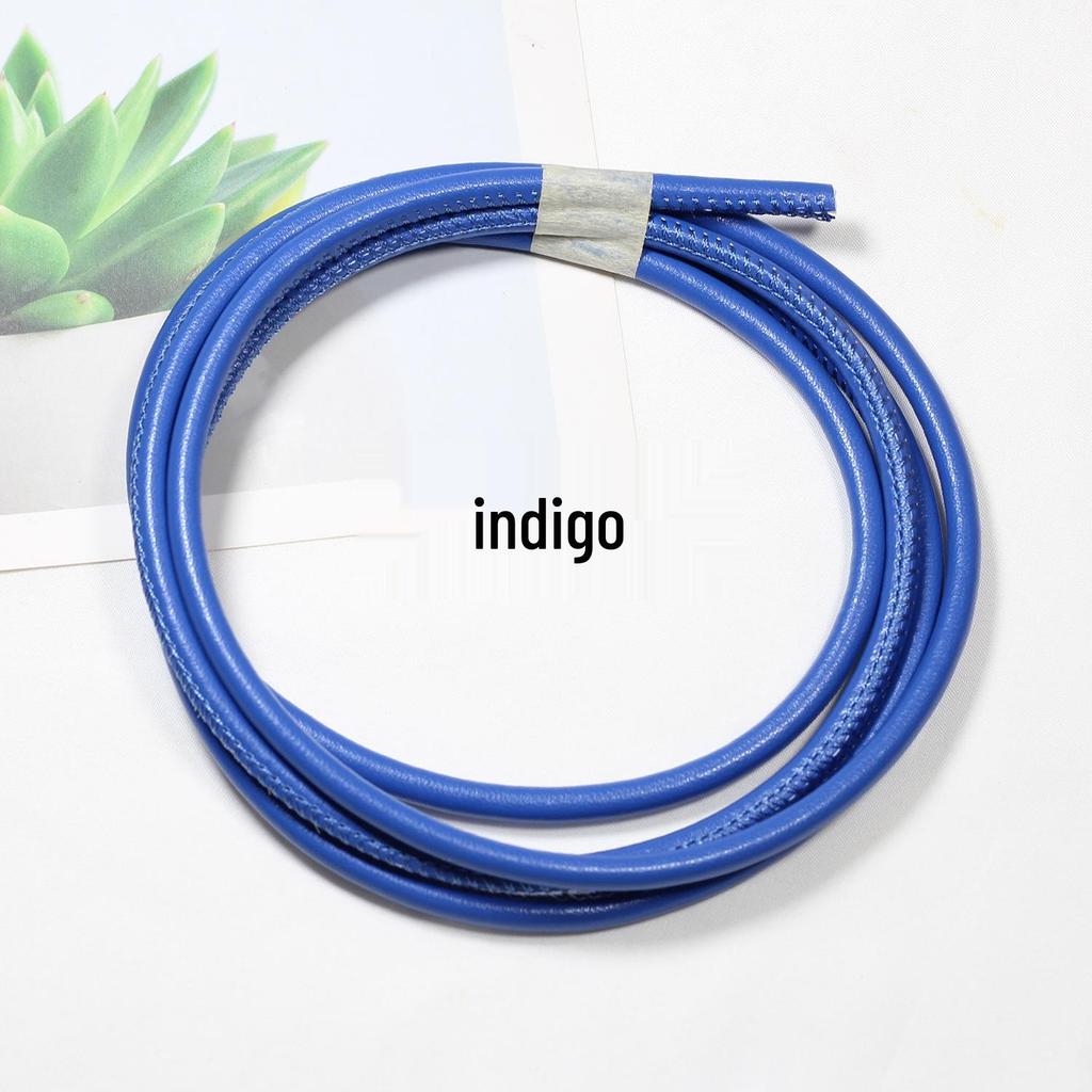 Sheepskin-Textured Microfiber Leather Round Cord for DIY Crafting and Decoration