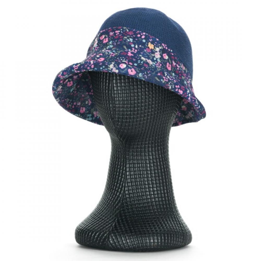 Shop Women S Floral Foldable Bucket Hat Navy Km Wh 0826