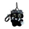 [Amily] Cat Goggles Keychain Matching Fluffy Cute Teddy Bear Stylish Plush Toy Couple Strap Bag Charm Key Ring