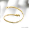 100% 925 Silver Simulated Moissanite Diamond Bracelets for Women Yellow White Gold Color Birthday Jewelry Gift