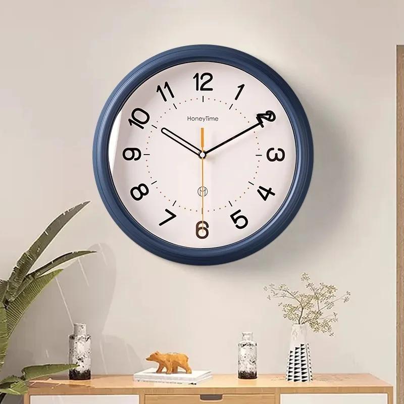 Digital Silent Wall Clocks Round Nordic Minimalist Aesthetic Luxury Clock Quartz Clocks Wall Elegant Stylish Large Unique Watches Home Decoration
