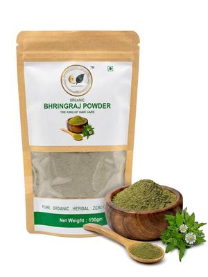 Dharmaneeti Organic Pure & Natural Bhringraj Powder for Hair Growth & Scalp Health | Intense Hair Repair | 100% Herbal & Chemical-Free | 100g
