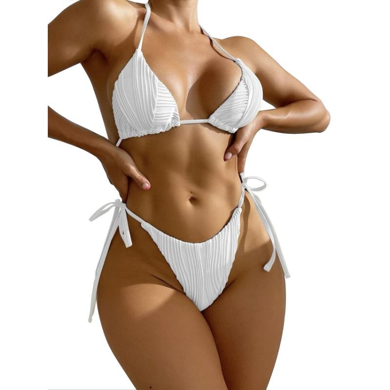 New Drawstring Strap Split Bikini Swimwear Bikini