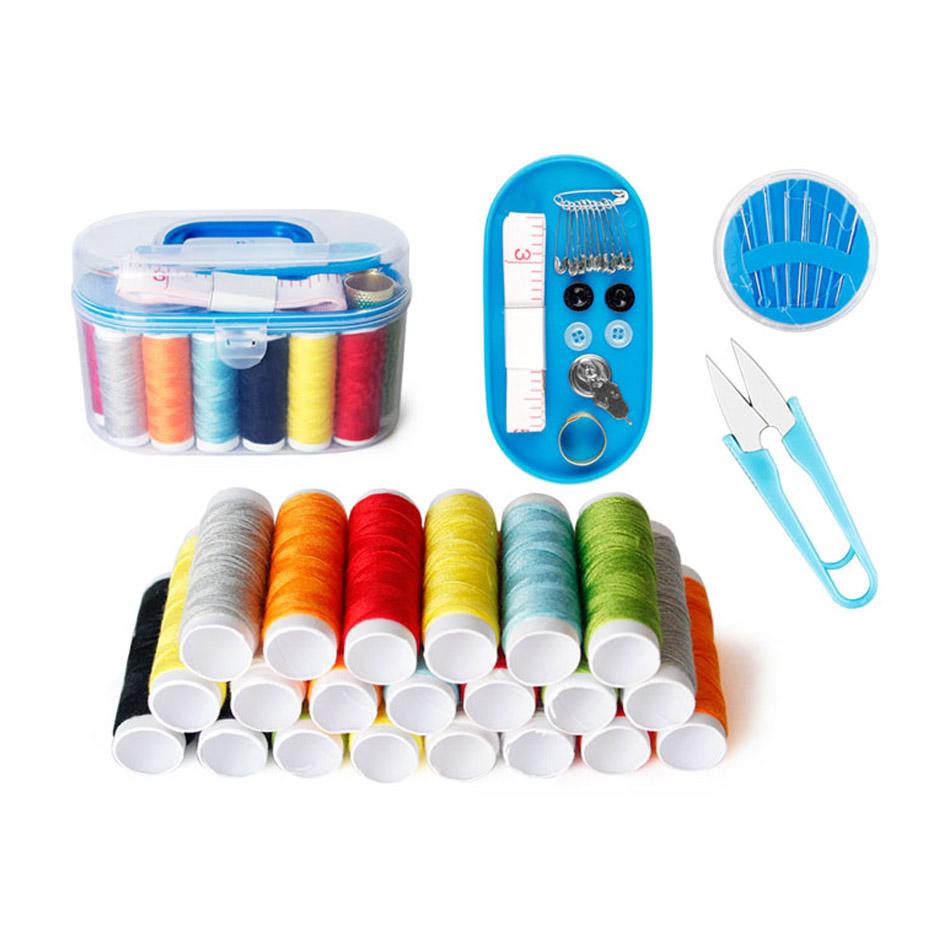 

Бытовой набор швейной коробки портативный маленький иголка и нитки сокровищница швейная сумка ручное шитье инструмент для ручного шитья светло-серый