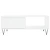  Coffee Table, White, 90x60x35 Cm, Wood-based Material