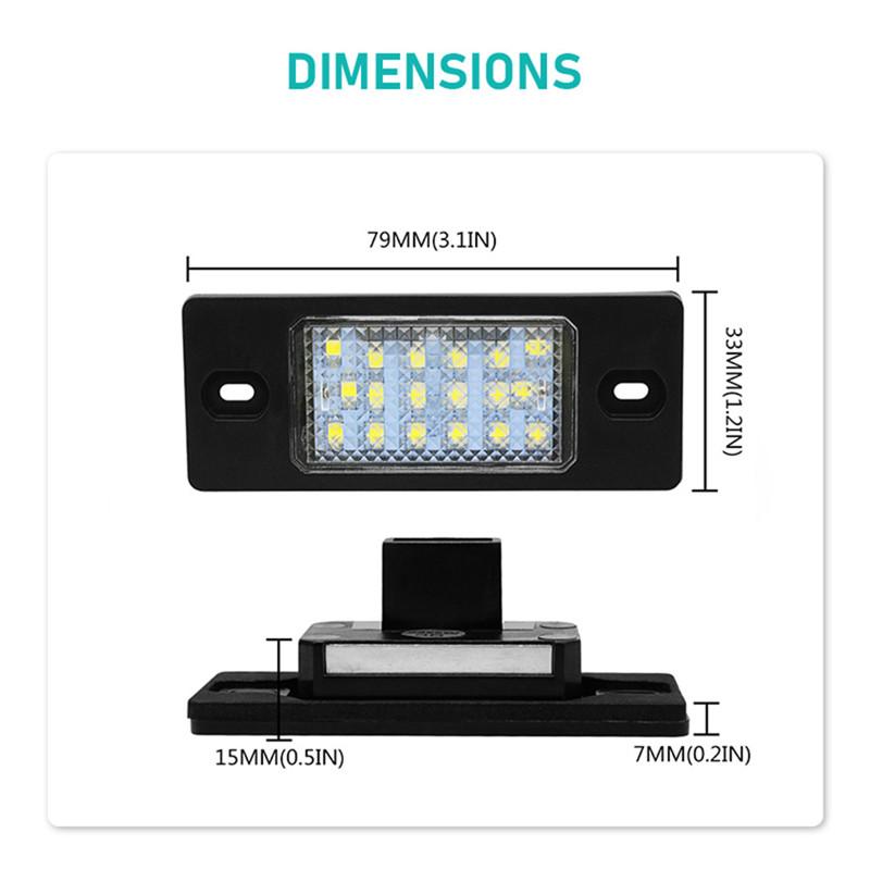 

2 шт. для Porsche Cayenne 955 957 2002-2010 3528 SMD 18 светодиодов, фонарь номерного знака, задние фонари OEN 95563162002