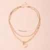 Pearl chain necklace cold wind multi-layer stacking collarbone chain summer
