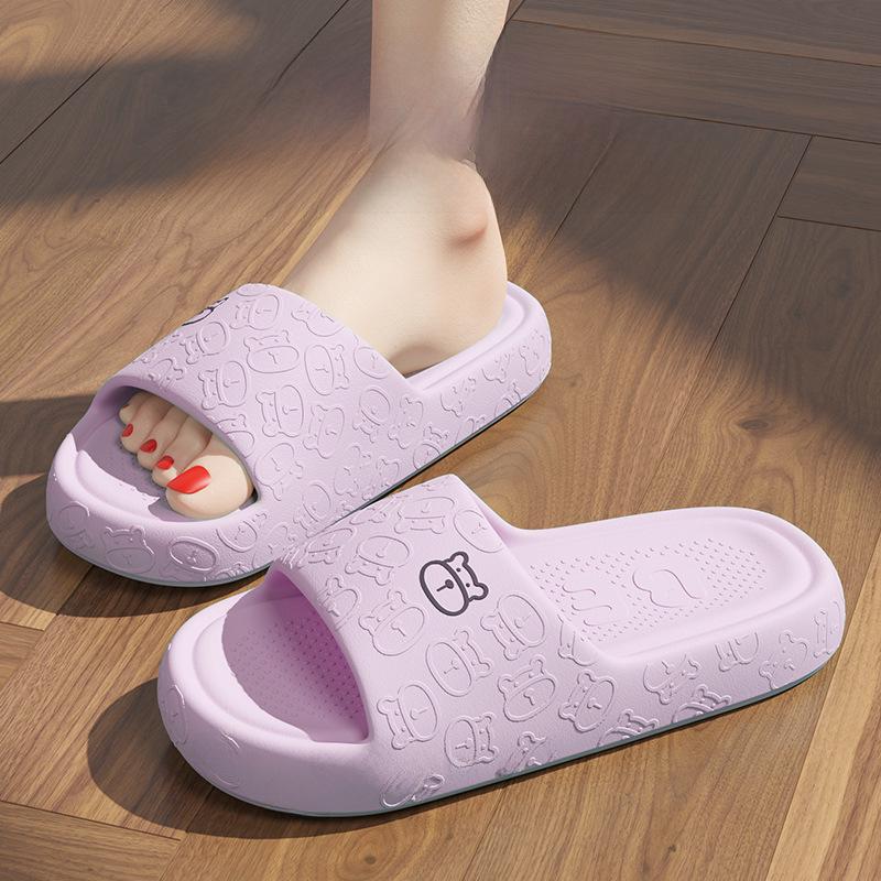 Eva Non-Slip Soft Sole Slippers for Home & Outdoor Use - Unisex Sandals with Thick Bottom