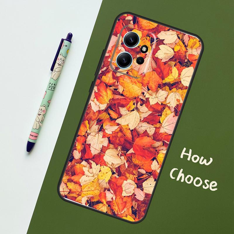 Autumn Leaves Case For Xiaomi Redmi Note 11 12 10 Pro 8 9 Note 12S 11S 9S 10S Redmi 12C 9C 10C 12 Cover