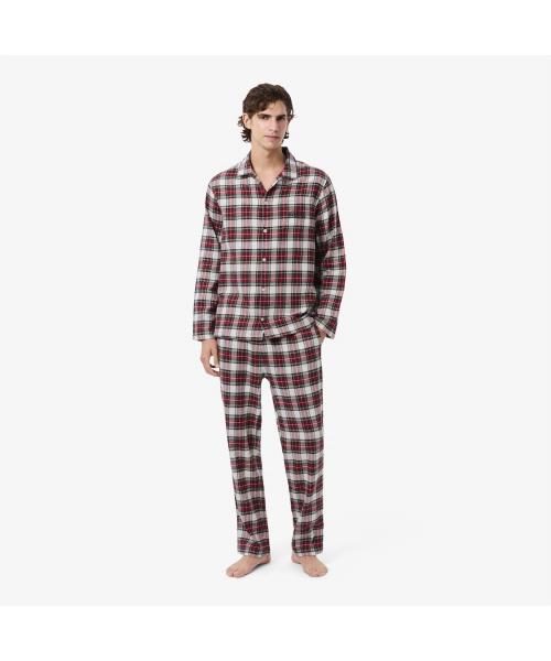 

[Lacoste] Flannel Check Cotton Pajama Set 4H7981-55N UW6 [Shipped from Korea] 100% Authentic S