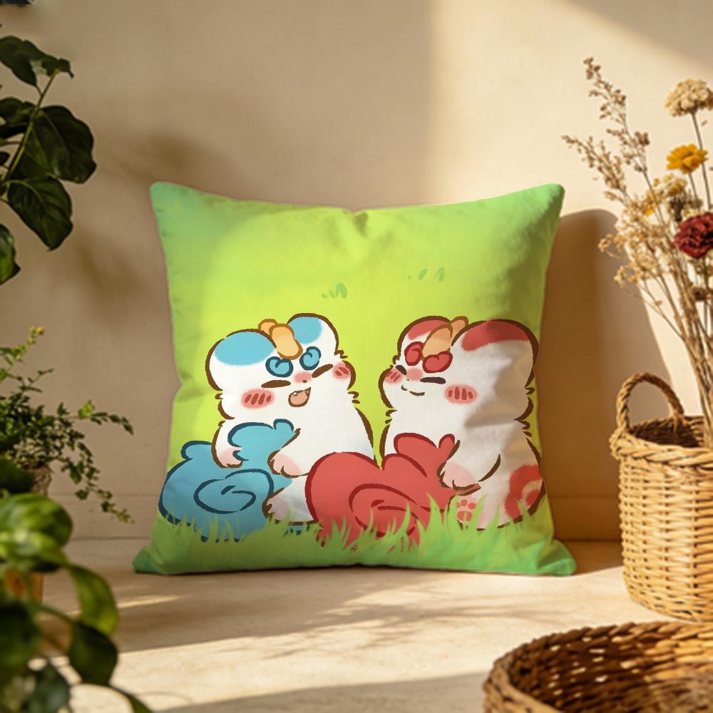 Popular Ffabulous Beastsing Cushion Cover Versatile DoubleSided Pillow Case Fit for Sofa Bed Car  Daily Decor