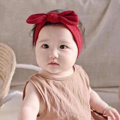 Bequemes Strick-Baby-Stirnband - Elastisches, trendiges florales Accessoire für 100 Tage altes Baby-Mädchen im koreanischen Stil