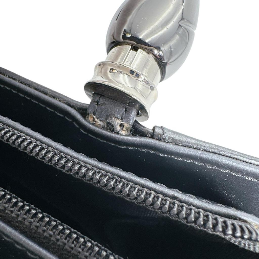 YUKIKO HANAI Plain Going Out Handbag Black Women Used