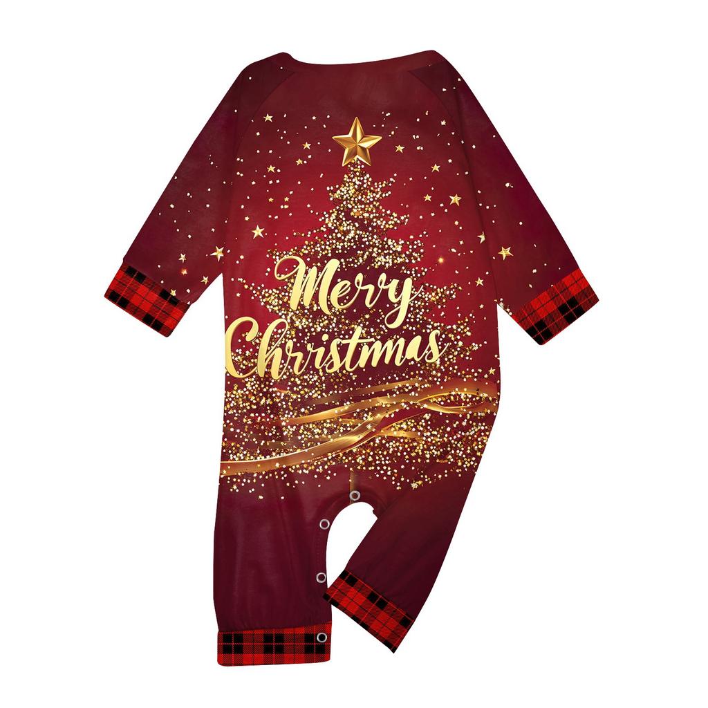 Christmas Prints Family Matching Long Sleeve Tops+Pants Set Family Matching Sets