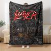 Name Custom Slayer Band Print Flannel Blanket High Quality Warm Comfortable Cover for All Seasons Perfect for Gifts Home Decor