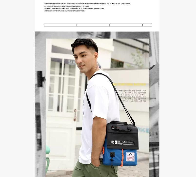 2025 Neue Marke Herren Umhängetasche Hohe Qualität Jungen Umhängetasche Leichte Herren Messenger Bag Nylon Herren Business Handtaschen Kann A4 laden