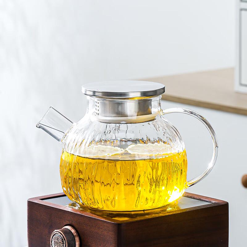 

Жаростойкий чайник из боросиликатного стекла с ситечком