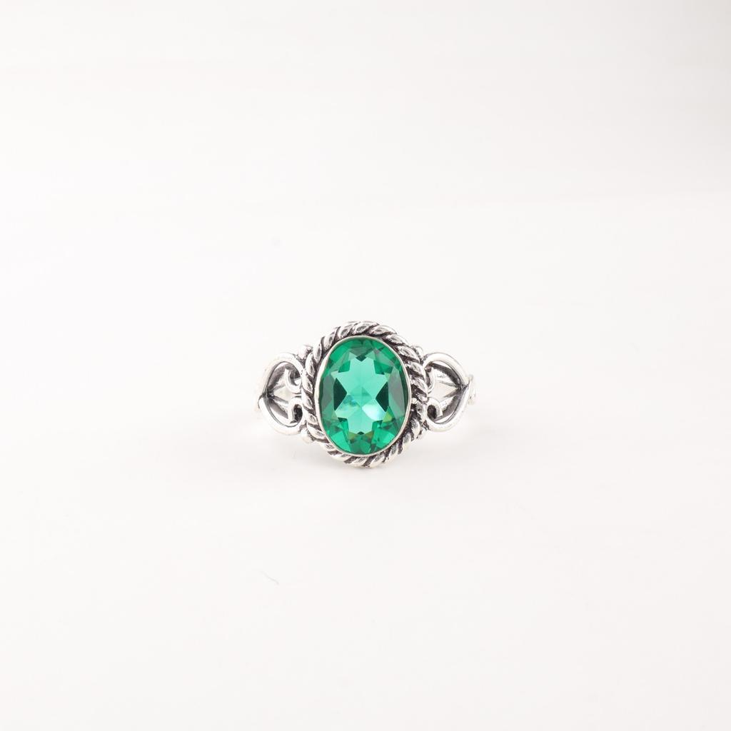 Chrome Diopside Gemstone 925 Stamped Silver Jewelry Handmade May Birthstone Ring RR-8-2