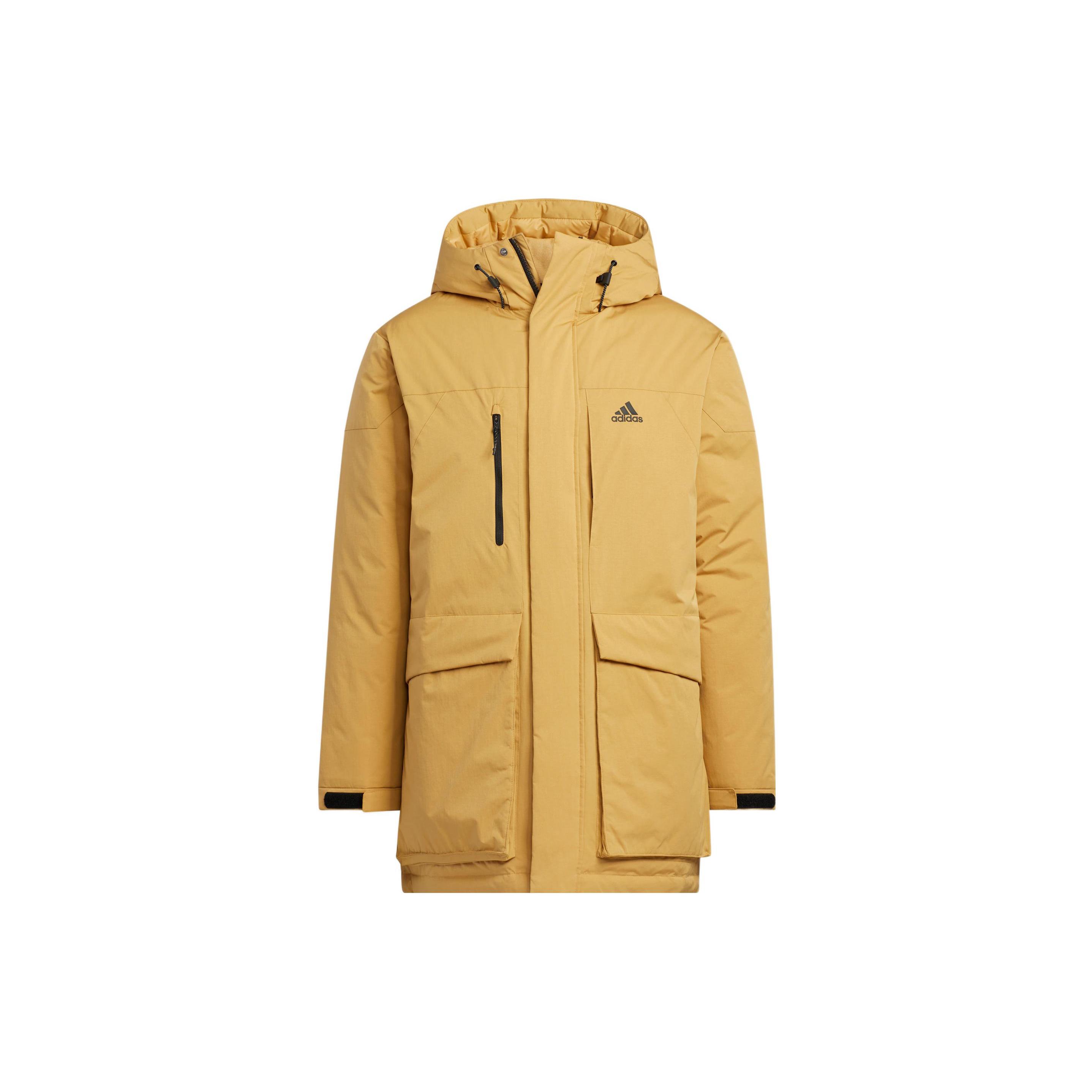 Мужские пуховики Adidas Желтые С капюшоном Умеренные Другие HN2097 XL