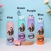 750ML Demon Slayer Cartoon Plastic Gradient Water Cup Portable Leak Proof Water Bottle Student Outdoor Sports Travel Water Cup